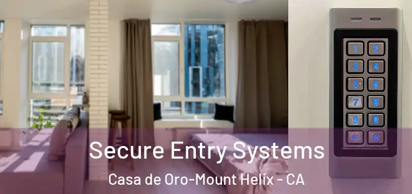  Secure Entry Systems Casa de Oro-Mount Helix - CA